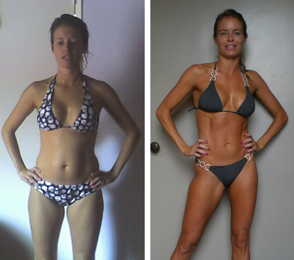 Women's fitness - Hanna before and after